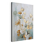 Wandbilder Gemälde mit Blumen auf weißem Hintergrund