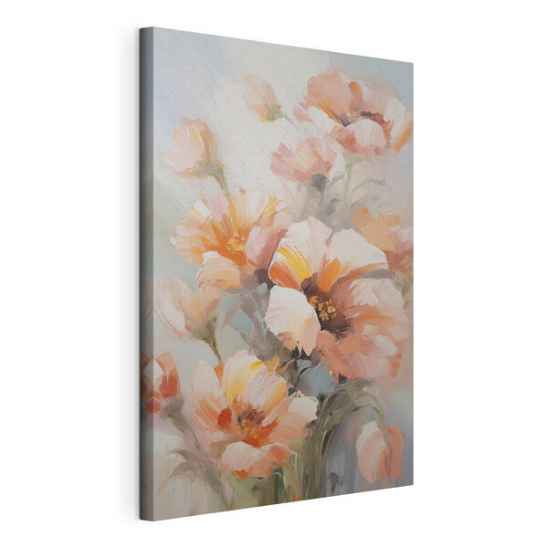 Wandbilder Wandbilder Blumenmalerei auf weißem Untergrund (Artikelnummer: s50140)