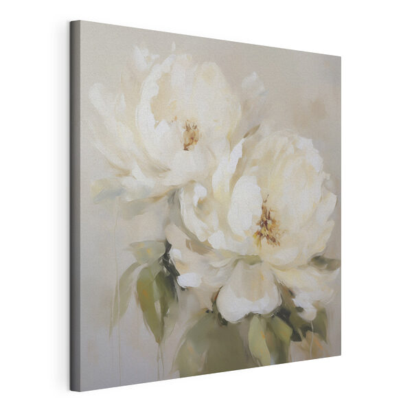 Wandbilder Wandbilder Gemälde mit weißen Blumen (Artikelnummer: s50147)