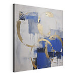 Wandbilder Abstrakte Kreise in Blau und Gold