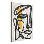 Wandbilder Kunst in Schwarz und Gelb