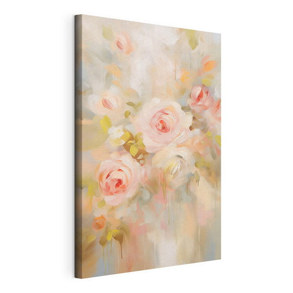Wandbilder Wandbilder Gemälde mit rosa Rosen (Artikelnummer: s45302)