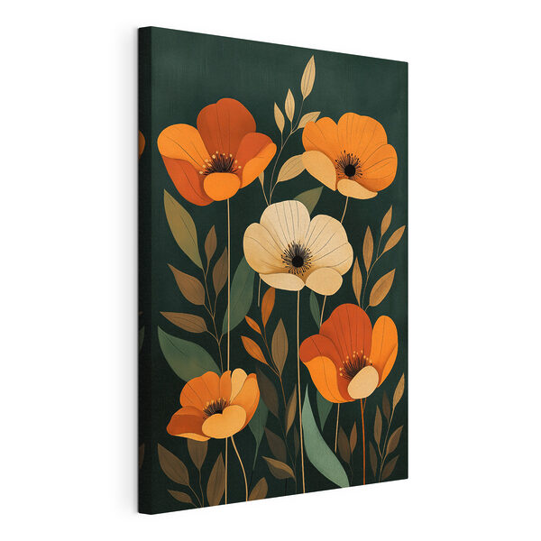 Wandbilder Gemälde von Blumen und Blättern (Artikelnummer: s50323) Wandbilder Wandbilder Gemälde von Blumen und Blättern (Artikelnummer: s50323)