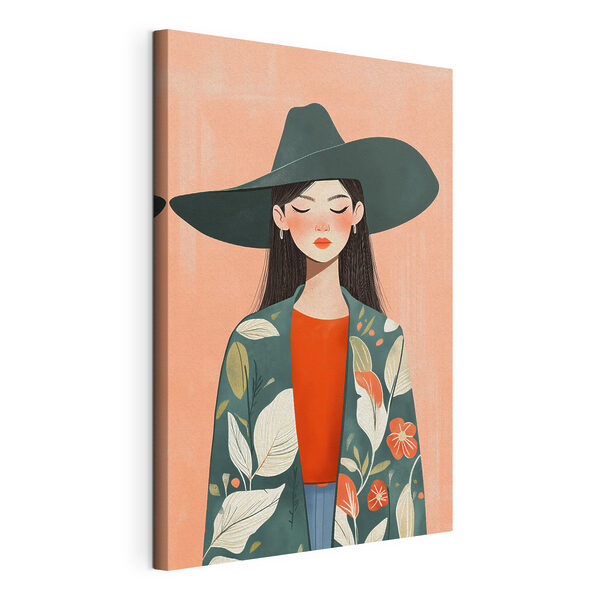Wandbilder Frau mit Hut und Jacke (Artikelnummer: s50325) Wandbilder Wandbilder Frau mit Hut und Jacke (Artikelnummer: s50325)
