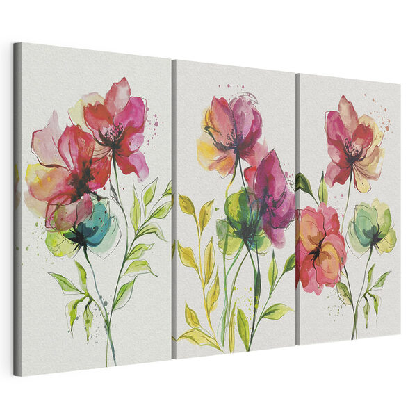 Modularer Leinwanddruck Blumen-Collage (Artikelnummer: m00340) Modularer Leinwanddruck Modularer Leinwanddruck Blumen-Collage (Artikelnummer: m00340)
