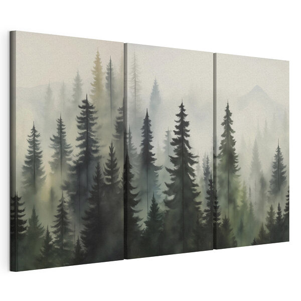 Modularer Leinwanddruck Eine Gruppe von Bäumen im Nebel (Artikelnummer: m00431) Modularer Leinwanddruck Modularer Leinwanddruck Eine Gruppe von Bäumen im Nebel (Artikelnummer: m00431)