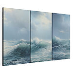 Modularer Leinwanddruck Eine Gruppe von Wellen im Meer