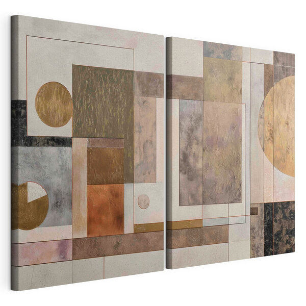 Ein Paar Kunstwerke Modularer Leinwanddruck Ein Paar Kunstwerke