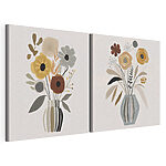 Modularer Leinwanddruck Gemälde von Blumen in einer Vase