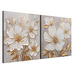 Modularer Leinwanddruck Elegante Blumenmotive für jeden Raum