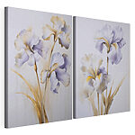 Modularer Leinwanddruck Elegante Iris in zarten Farbtönen
