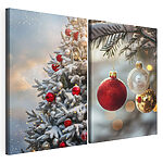 Modularer Leinwanddruck Festliche Dekorationen sorgen für Weihnachtsstimmung