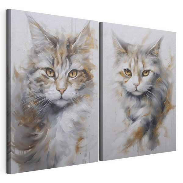 Modularer Leinwanddruck Modularer Leinwanddruck Gemälde einer Katze (Artikelnummer: m01054)