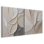 Modularer Leinwanddruck Elegante, von der Natur inspirierte Designelemente