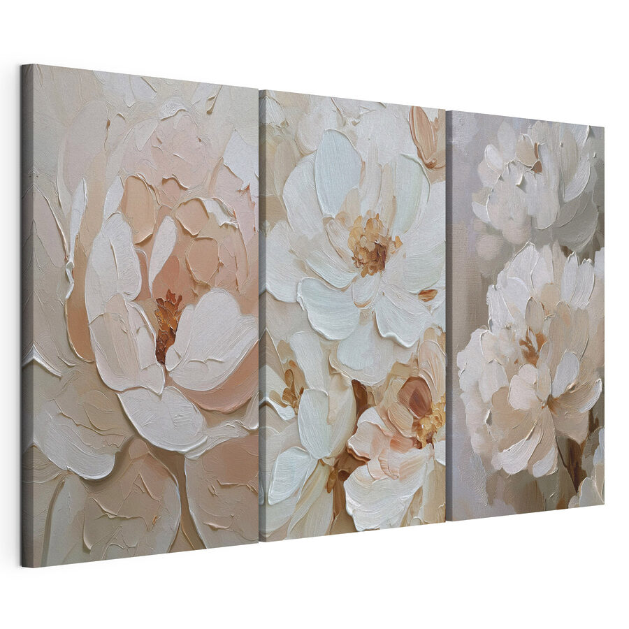 Mehrteiliges Leinwandbild Blumen-Collage (Artikelnummer: m30028)