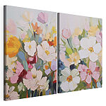 Modularer Leinwanddruck Blumenbild auf Leinwand