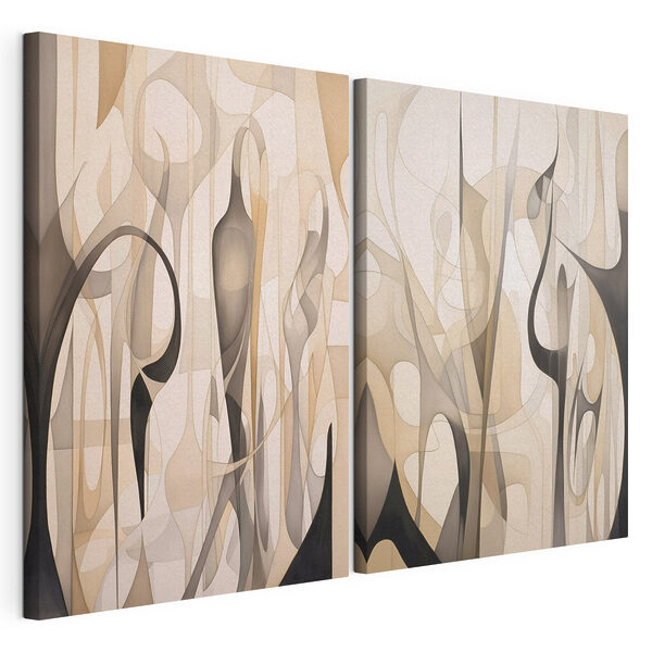 Modularer Leinwanddruck Modularer Leinwanddruck Ein Paar Kunstwerke (Artikelnummer: m30127)