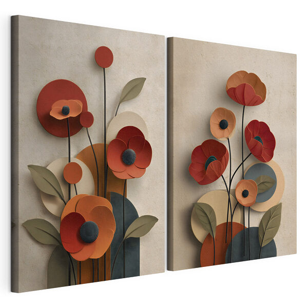 Modularer Leinwanddruck Blumencollage (Artikelnummer: m30178) Modularer Leinwanddruck Modularer Leinwanddruck Blumencollage (Artikelnummer: m30178)