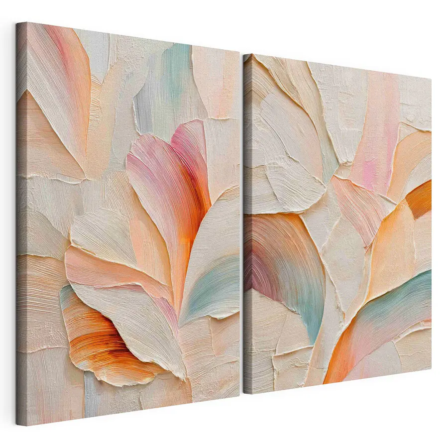 Mehrteiliges Leinwandbild Blumen-Collage (Artikelnummer: m30139)