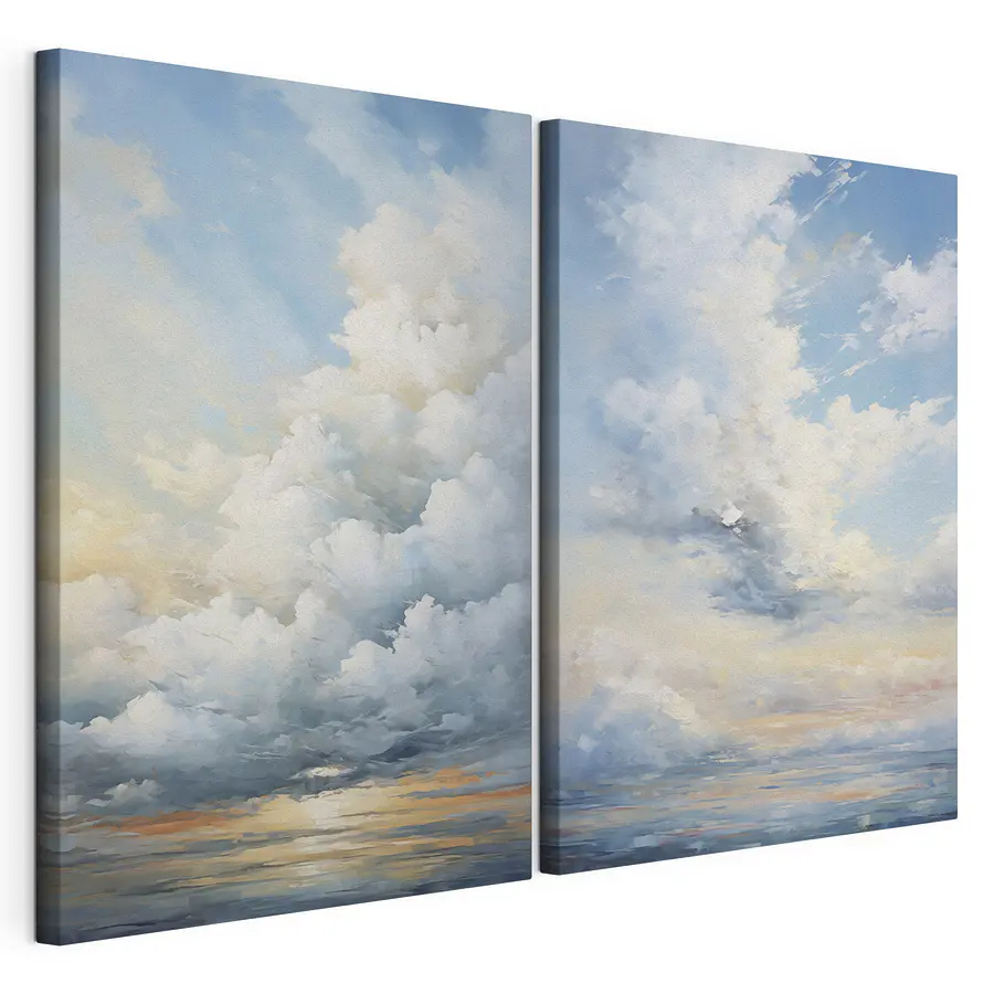 Mehrteiliges Leinwandbild Charme der Wolkentürme (Artikelnummer: m30442)