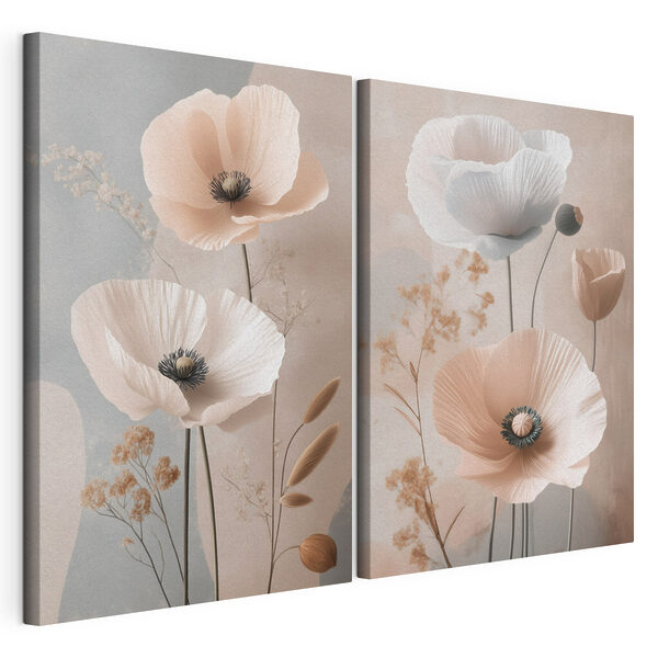 Modularer Leinwanddruck Modularer Leinwanddruck Blumen-Collage (Artikelnummer: m30486)