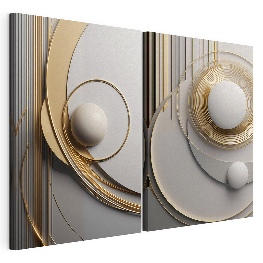 Mehrteiliges Leinwandbild Abstraktes Design mit fließenden Formen (Artikelnummer: m30585) Mehrteiliges Leinwandbild Abstraktes Design mit fließenden Formen (Artikelnummer: m30585)