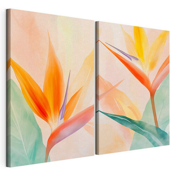 Modularer Leinwanddruck Modularer Leinwanddruck Blumen-Collage (Artikelnummer: m30605)