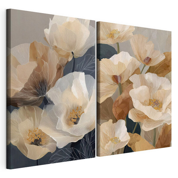 Modularer Leinwanddruck Blumen-Collage (Artikelnummer: m30702) Modularer Leinwanddruck Modularer Leinwanddruck Blumen-Collage (Artikelnummer: m30702)