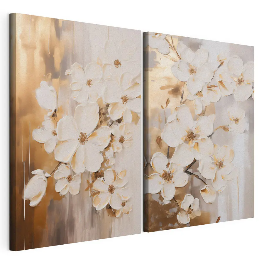 Mehrteiliges Leinwandbild Erste Blüte (Artikelnummer: m30679)