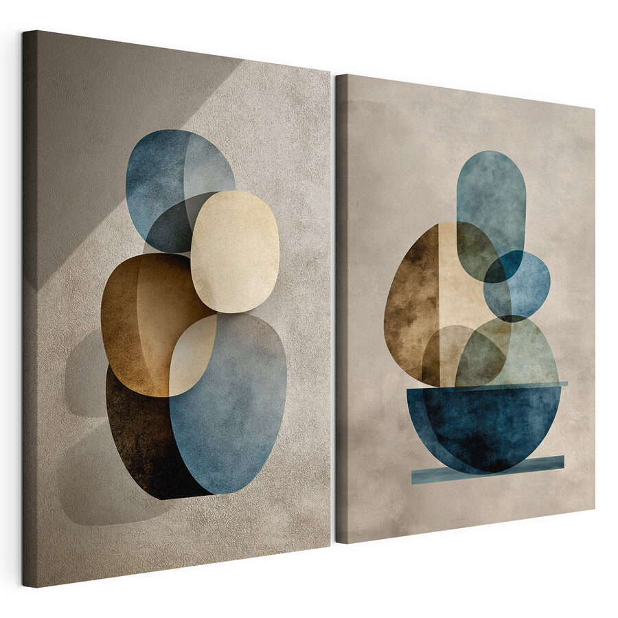 Mehrteiliges Leinwandbild Anmutige Balance (Artikelnummer: m30796)