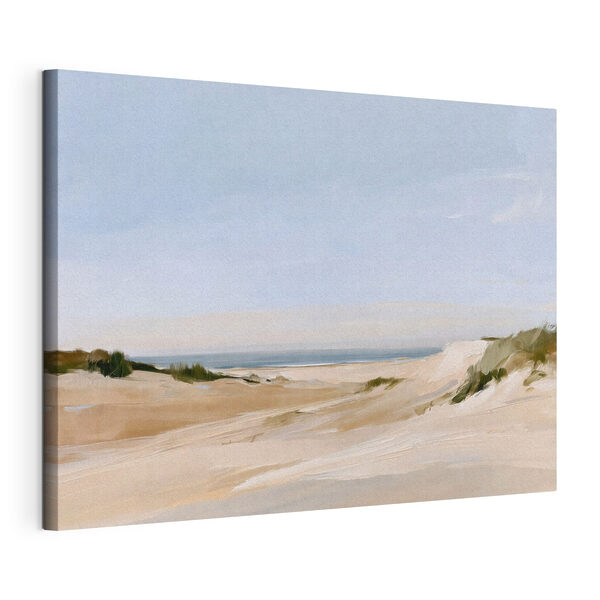 Wandbilder Sandstrand mit Sanddünen und Gras