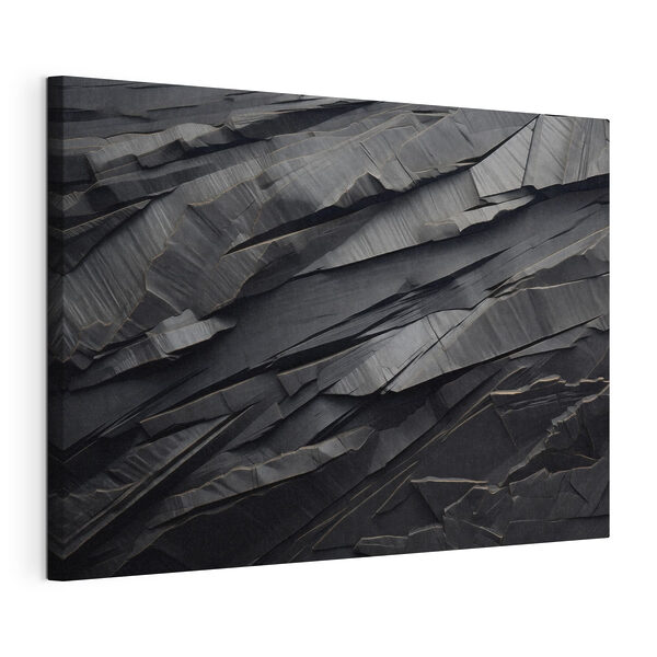 Schwarze Oberfläche mit Rissen Wandbilder Schwarze Oberfläche mit Rissen