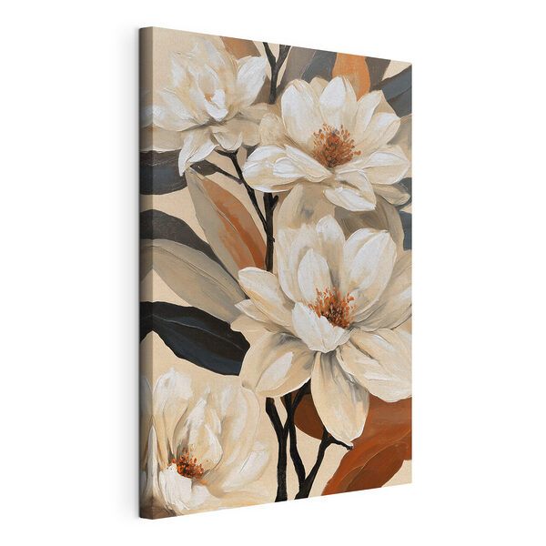 Gemälde mit weißen Blumen Wandbilder Gemälde mit weißen Blumen