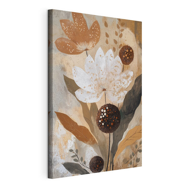 Gemälde mit Blumen und Blättern Wandbilder Gemälde mit Blumen und Blättern