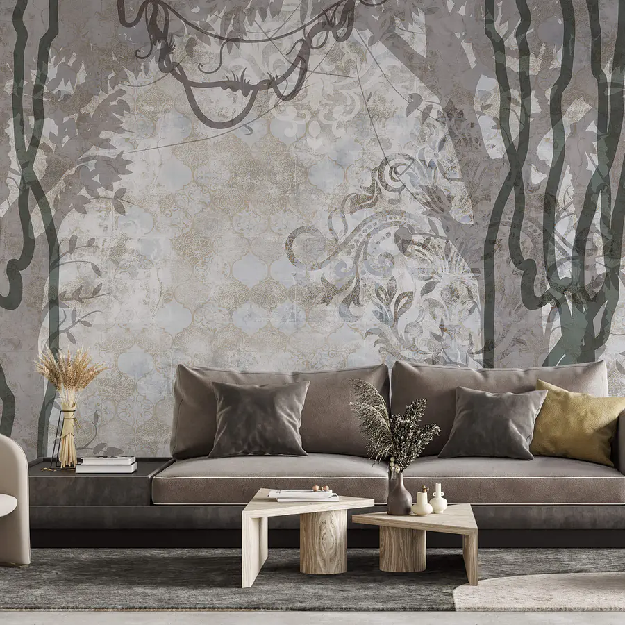 Fototapete Von der Natur inspiriertes Design mit eleganten Mustern (Artikelnummer: t00090)
