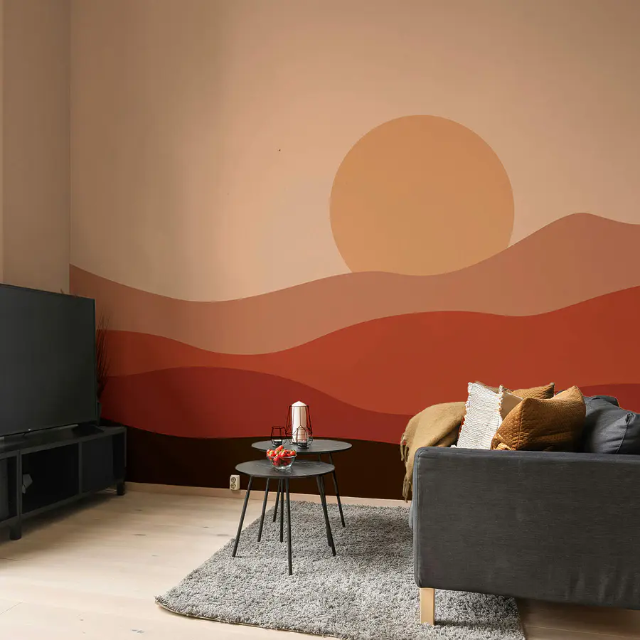 Fototapete Sonnenuntergang über einer Wüste (Artikelnummer: t00120)